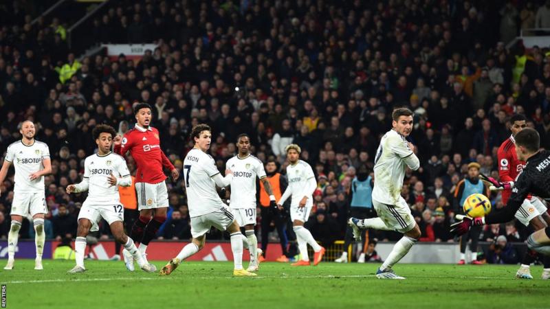 Marcus Rashford and Jadon Sancho combined to deny managerless Leeds a ...