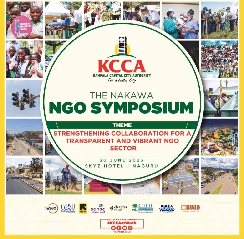 KCCA to host the NGO Symposium at Skyz Hotel, Naguru.