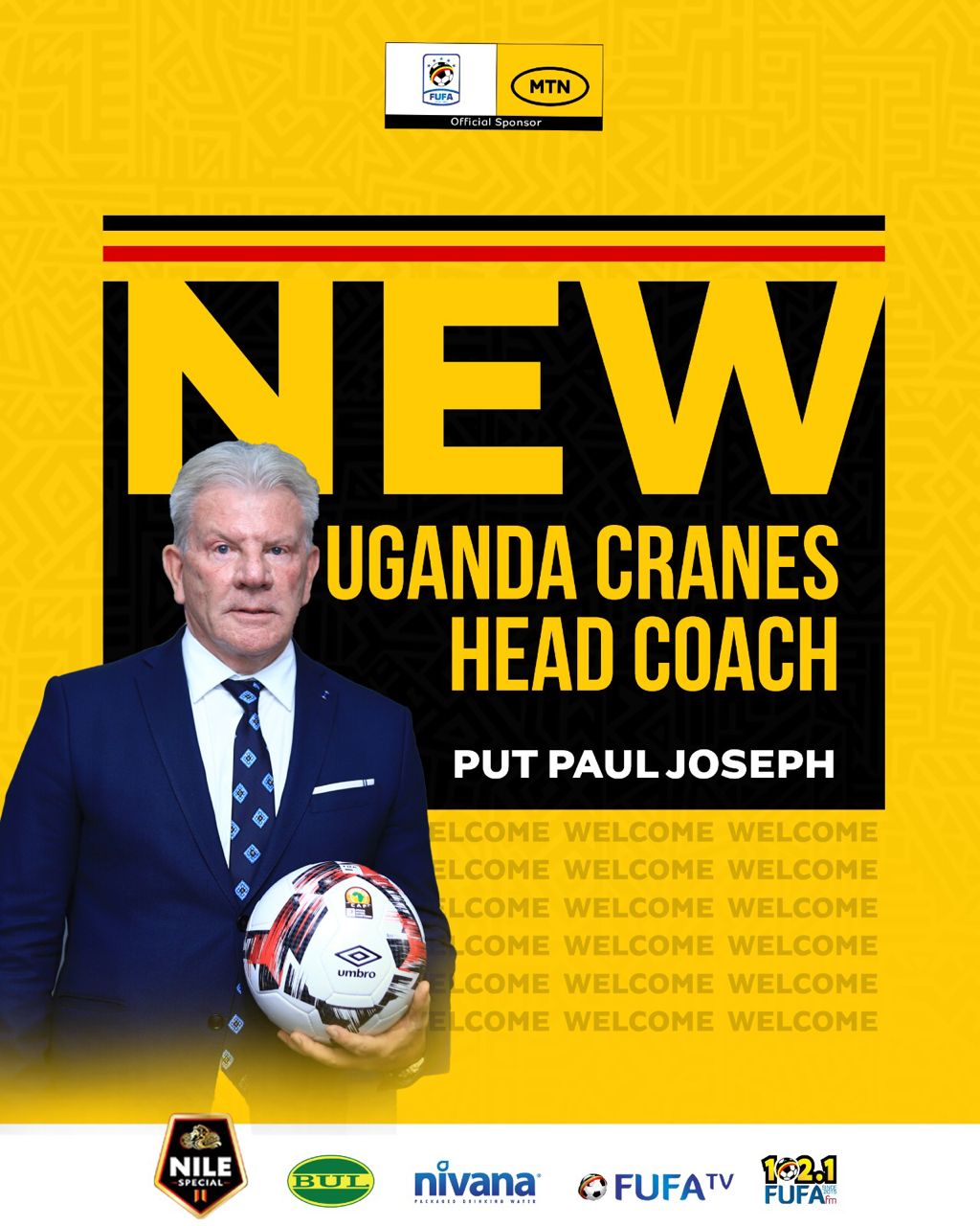 Uganda's Football Association FUFA appoints Belgian Paul as the country ...