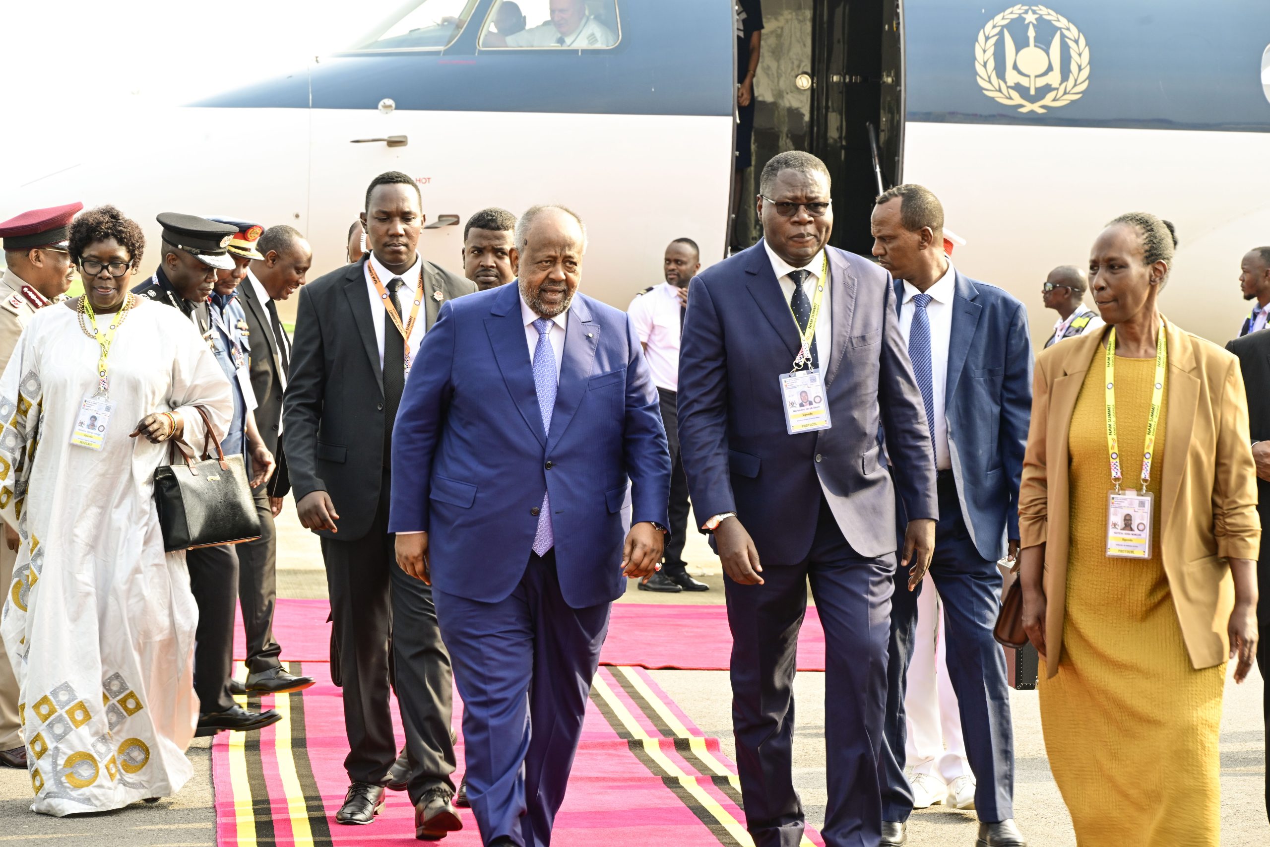 HEADS OF STATE ARRIVE IN UGANDA TO ATTEND IGAD AND NAM SUMMITS