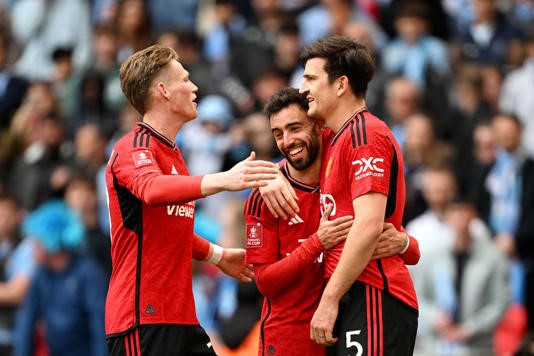 Man Utd survive huge scare to beat Coventry on penalties and reach FA Cup final