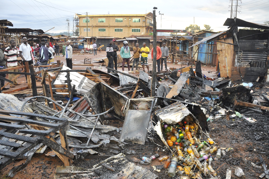Night fire compounds EFRIS misery for Njeru traders