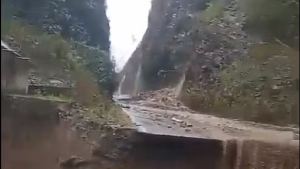 Massive landslide at Arunachal-China border; highway washes away