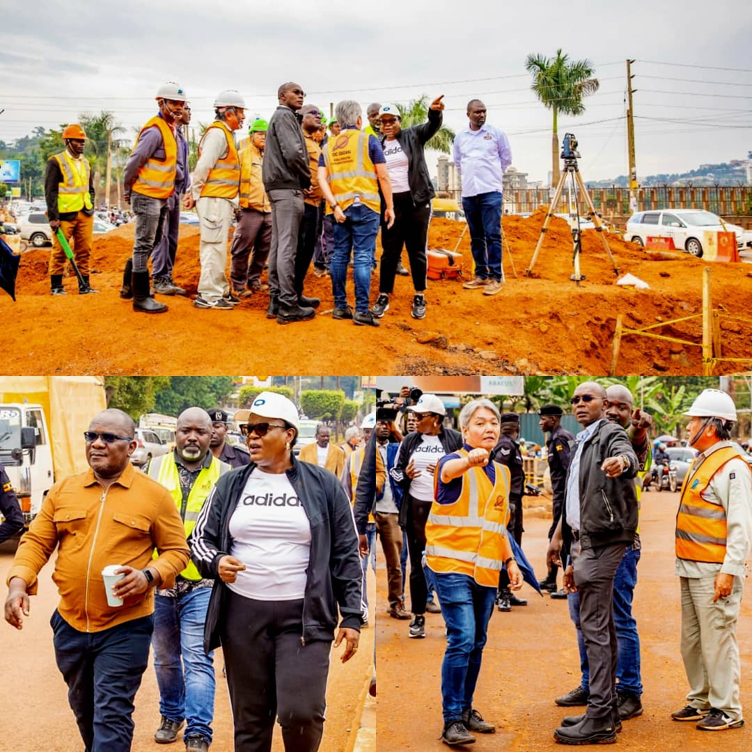 KCCA EXECUTIVE DIRECTOR INSPECTS CITY TRAFFIC IMPROVEMENT PROJECTS
