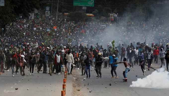 Fifteen youths in Kenya have been arraigned before an Eldoret Court in connection with last week’s Finance Bill protests