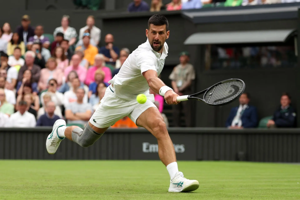 Novak Djokovic leaves knee issues behind and continuously  wins at Wimbledon today.