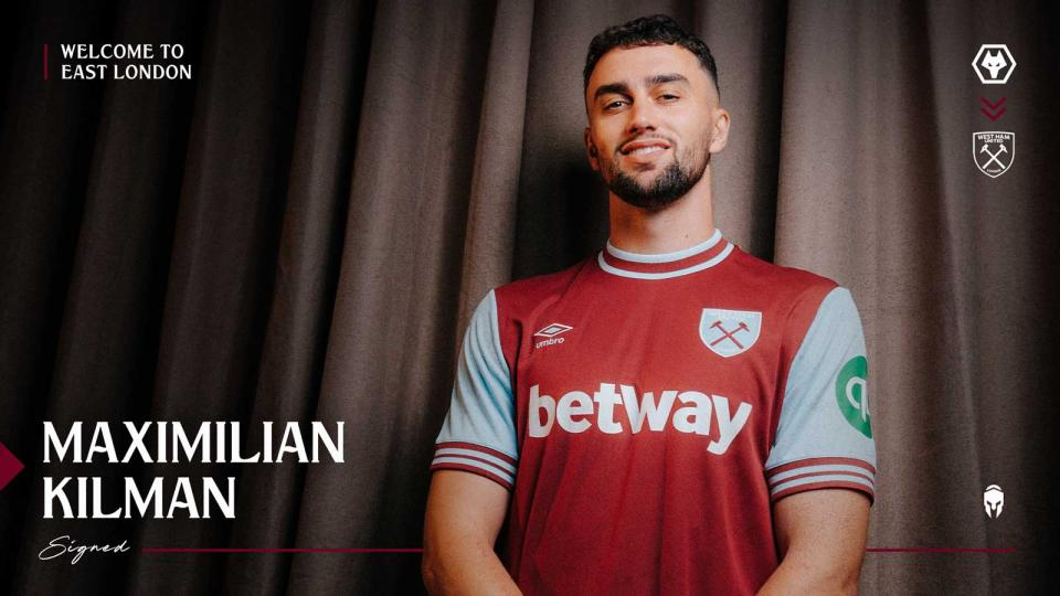 JUST IN: West Ham United complete signing of central defender Maximilian Kilman from Wolves