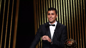 Ballon d’Or 2024 winner Rodri sends message to missing Real Madrid star amid boycott